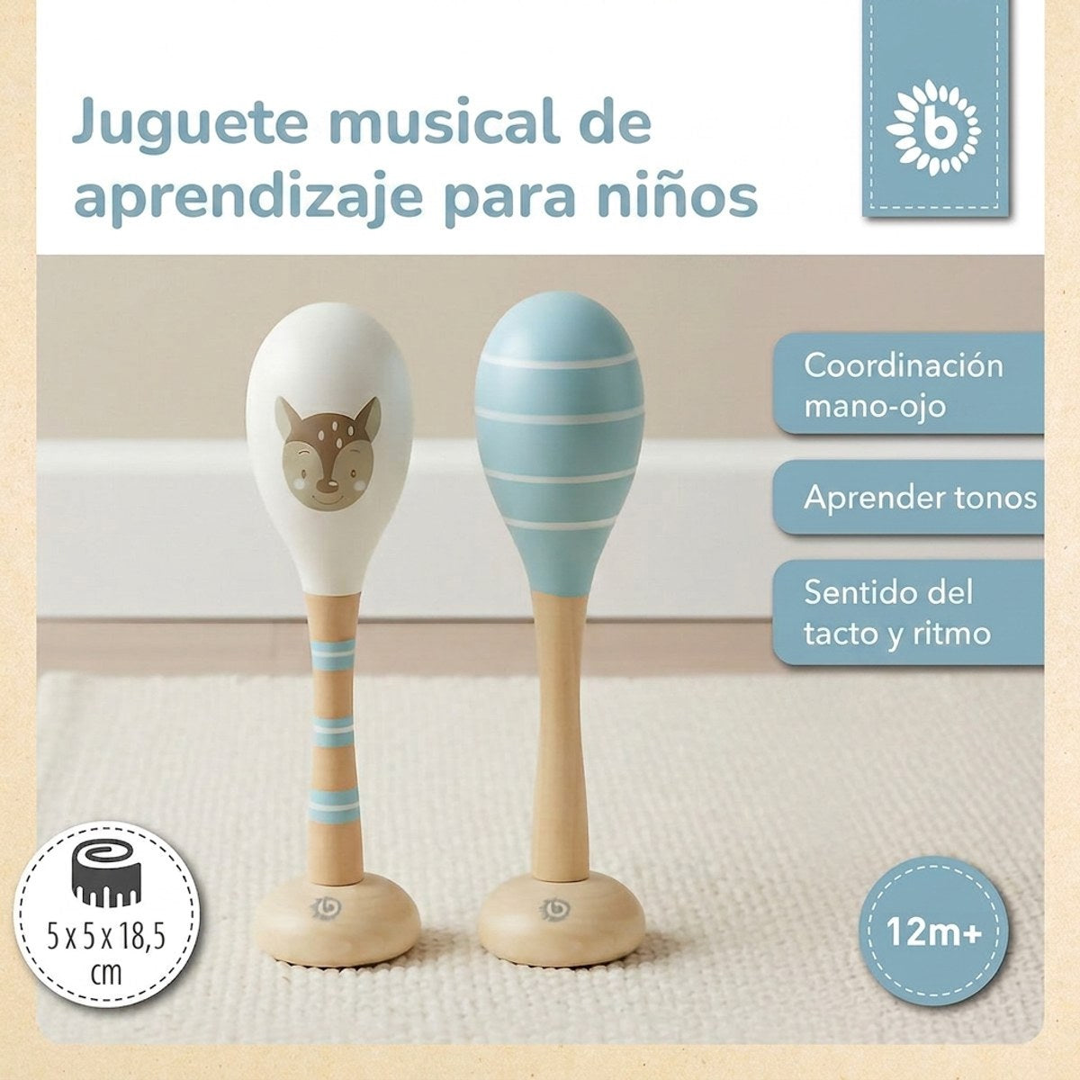 Maracas 2er Set Reh - ES Infographic