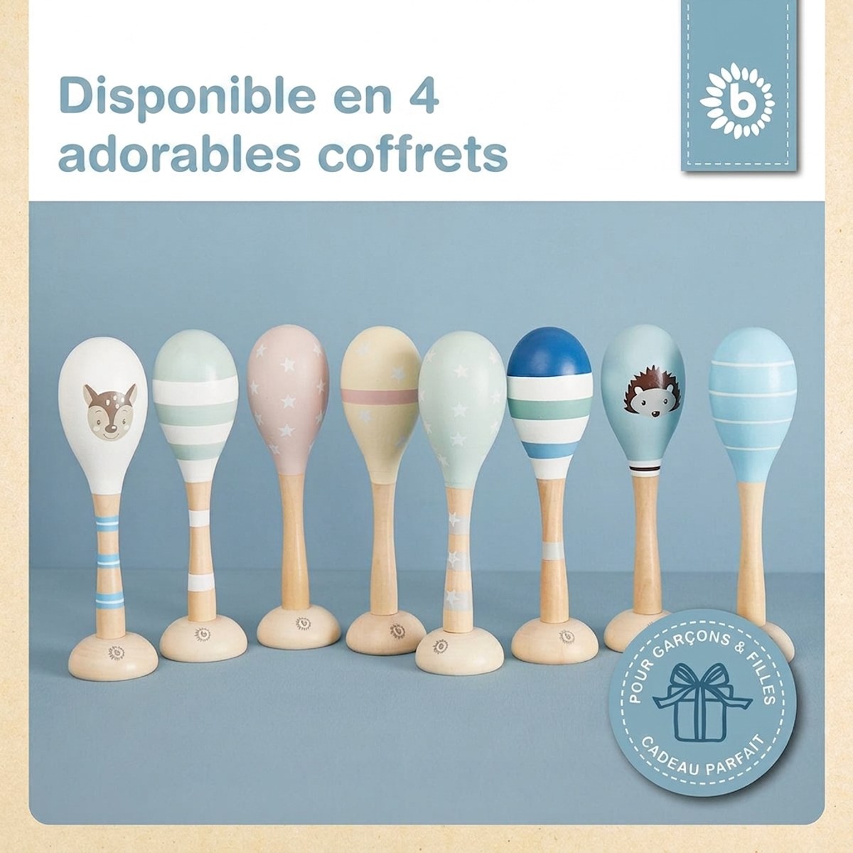 Maracas 2er Set Reh - FR Infographic