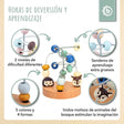 Mini Motorikschleife Waldtiere blau - ES Infographic