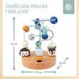 Mini Motorikschleife Waldtiere blau - ES Infographic