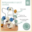 Mini Motorikschleife Waldtiere blau - FR Infographic
