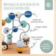Mini Motorikschleife Waldtiere blau - IT Infographic