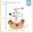 Mini Motorikschleife Waldtiere rose - ES Infographic