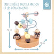 Mini Motorikschleife Waldtiere rose - FR Infographic
