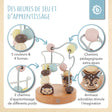 Mini Motorikschleife Waldtiere rose - FR Infographic