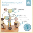 Mini Motorikschleife Waldtiere rose - FR Infographic
