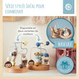 Mini Motorikschleife Waldtiere rose - FR Infographic