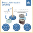 Mini Stapelturm Igel - FR Infographic
