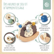 Motorikschleife mit Wippe Igel - FR Infographic