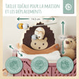 Motorikschleife mit Wippe Igel - FR Infographic