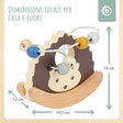 Motorikschleife mit Wippe Igel - IT Infographic