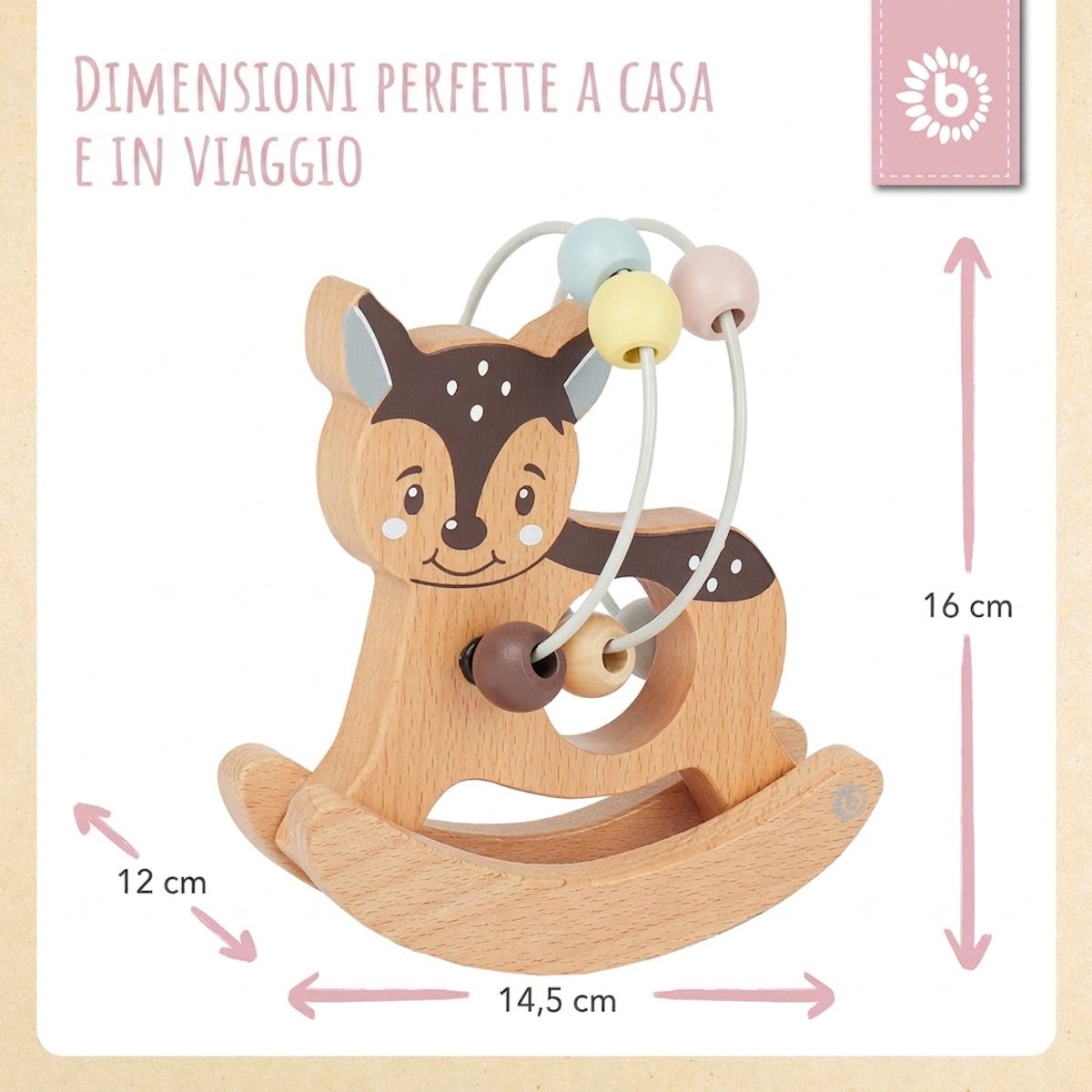 Motorikschleife mit Wippe Reh - IT Infographic