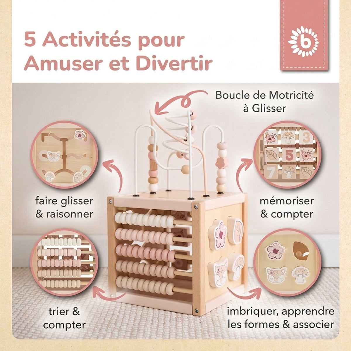 MOTORIKWÜRFEL REH ELLA FSC® - FR Infographic