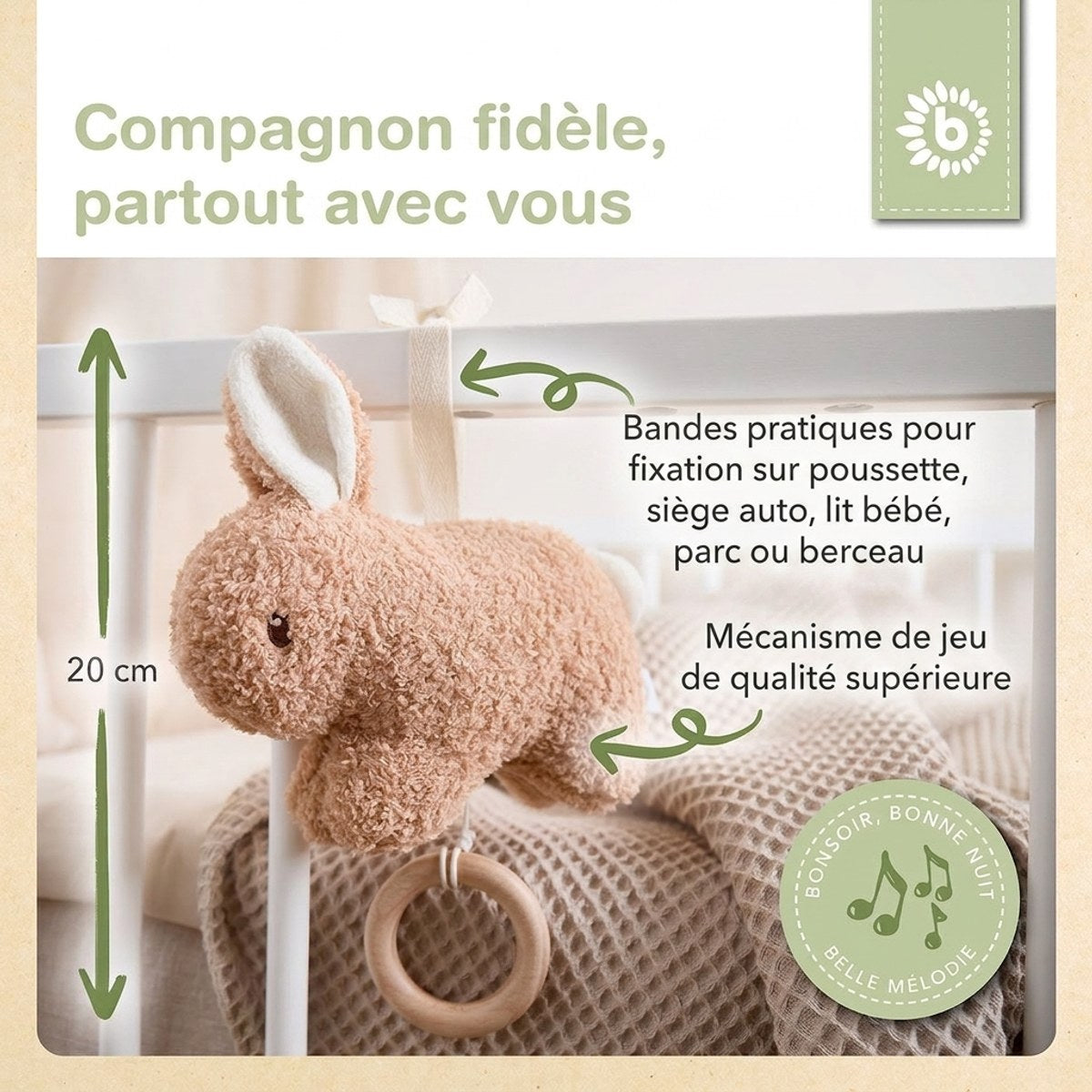 MUSIKSPIELUHR HASE FINE - FR Infographic