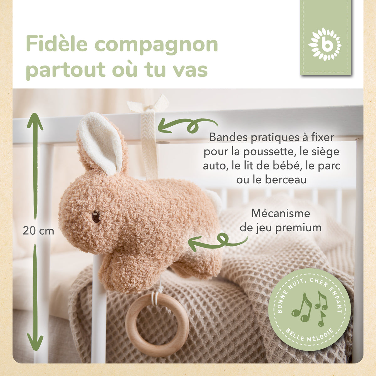 MUSIKSPIELUHR HASE FINE - FR Infographic