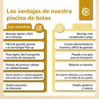 Pop up Bällebad Dots mit 50 Bällen - ES Infographic