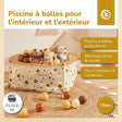 Pop up Bällebad Dots mit 50 Bällen - FR Infographic