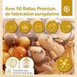 Pop up Bällebad Dots mit 50 Bällen - FR Infographic