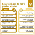 Pop up Bällebad Dots mit 50 Bällen - FR Infographic