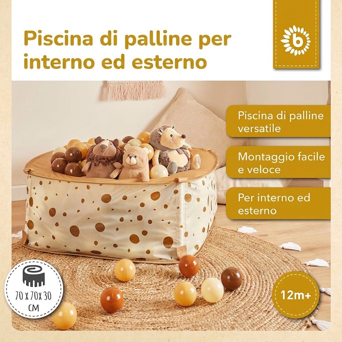 Pop up Bällebad Dots mit 50 Bällen - IT Infographic
