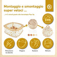Pop up Bällebad Dots mit 50 Bällen - IT Infographic
