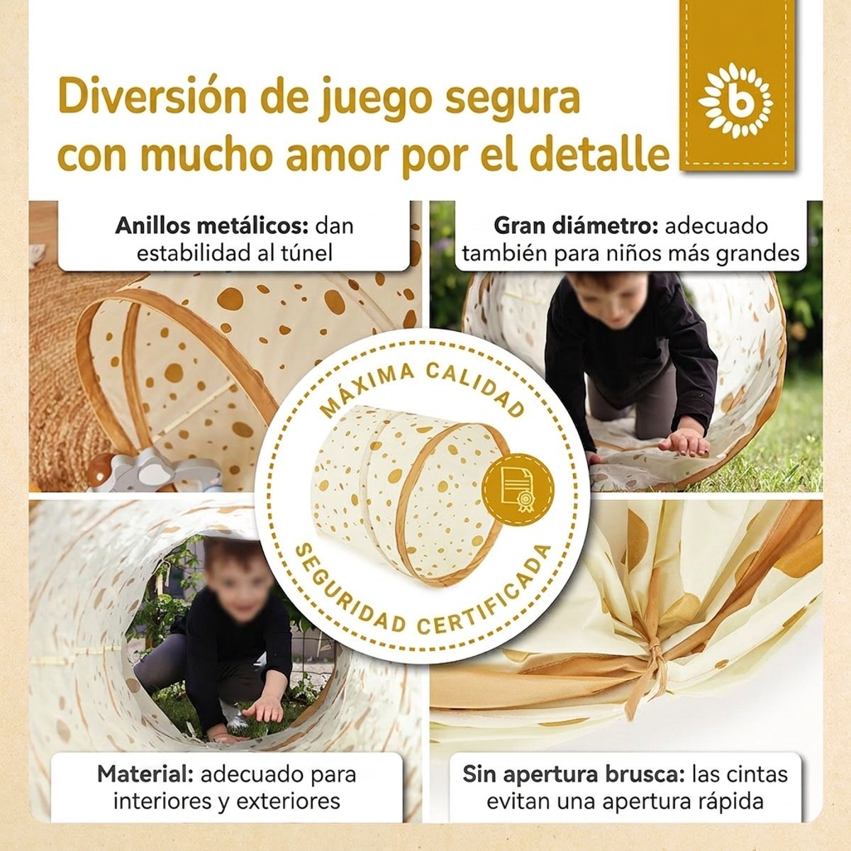 Pop up Spieltunnel Dots - ES Infographic