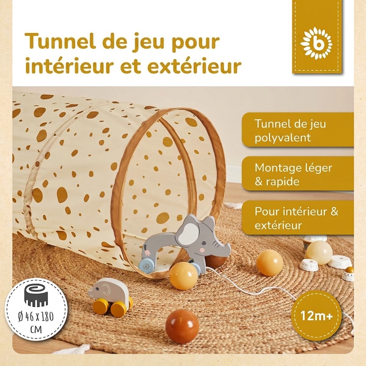 Pop up Spieltunnel Dots - FR Infographic