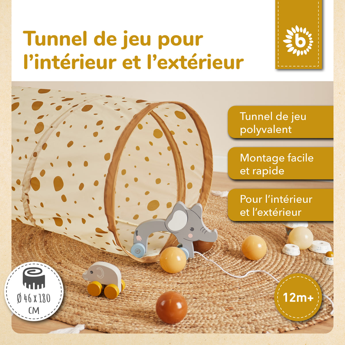 Pop up Spieltunnel Dots - FR Infographic