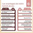Pop Up Spieltunnel Dreamy Flowers - FR Infographic