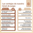 Pop Up Spieltunnel Vintage Flowers - ES Infographic