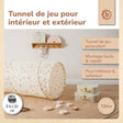 Pop Up Spieltunnel Vintage Flowers - FR Infographic