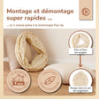 Pop Up Spieltunnel Vintage Flowers - FR Infographic