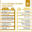 Pop up Spielzelt Dots - FR Infographic