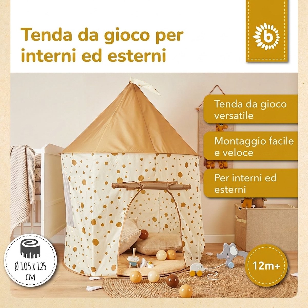 Pop up Spielzelt Dots - IT Infographic