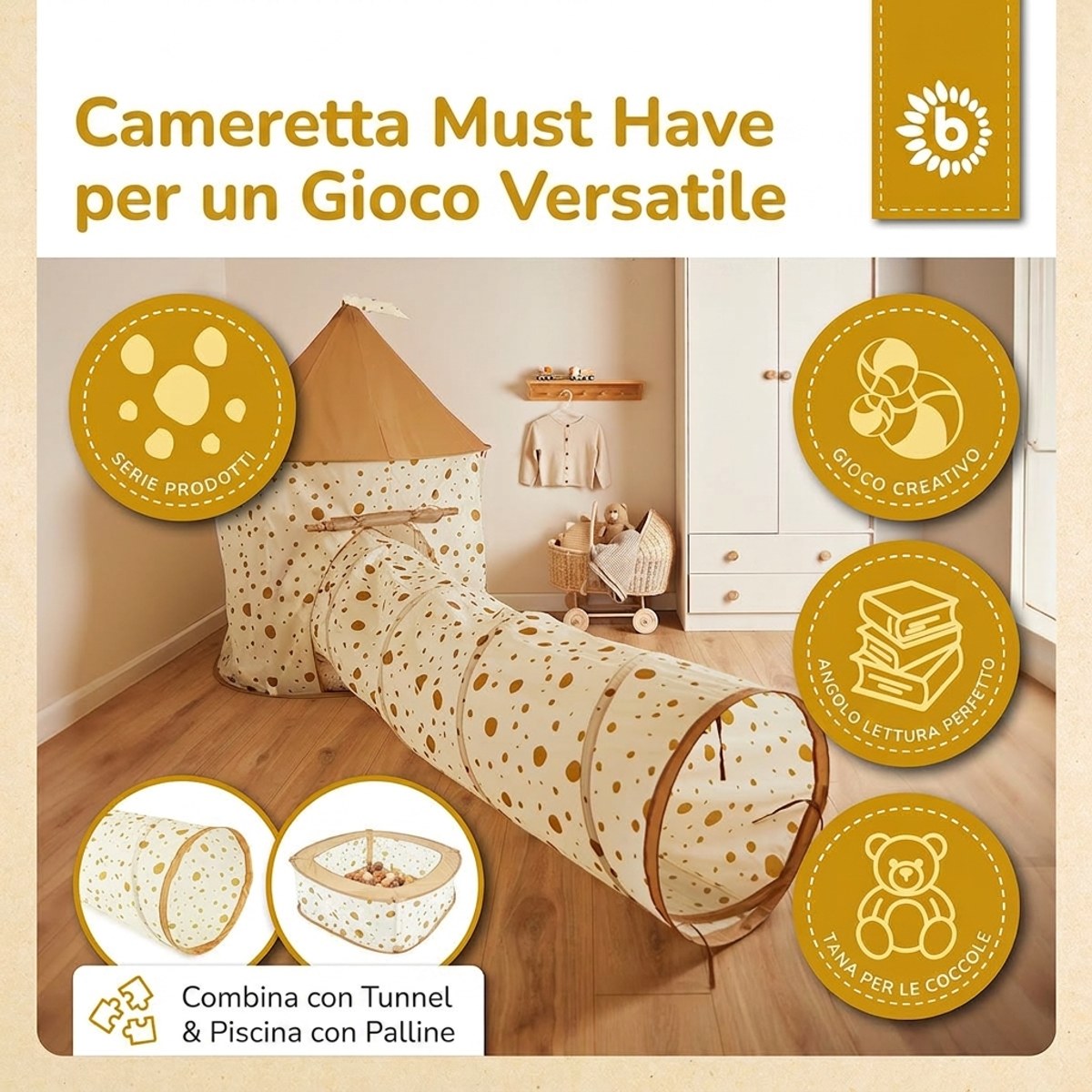 Pop up Spielzelt Dots - IT Infographic