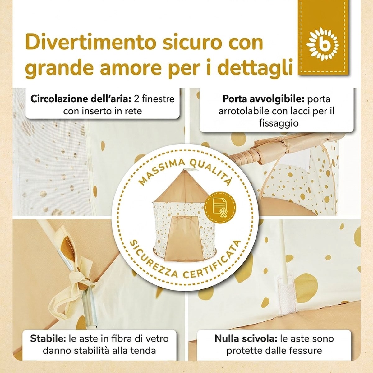 Pop up Spielzelt Dots - IT Infographic