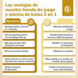 Pop up Spielzelt und Bällebad Dots mit 50 Bällen - ES Infographic