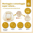 Pop up Spielzelt und Bällebad Dots mit 50 Bällen - IT Infographic