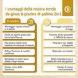 Pop up Spielzelt und Bällebad Dots mit 50 Bällen - IT Infographic