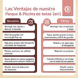 Pop Up Spielzelt und Bällebad Dreamy Flowers mit 50 Bällen - ES Infographic