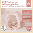 Pop Up Spielzelt und Bällebad Dreamy Flowers mit 50 Bällen - FR Infographic