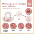 Pop Up Spielzelt und Bällebad Dreamy Flowers mit 50 Bällen - IT Infographic