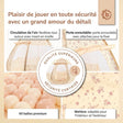 Pop Up Spielzelt und Bällebad Vintage Flowers mit 50 Bällen - FR Infographic