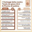 Pop Up Spielzelt und Bällebad Vintage Flowers mit 50 Bällen - IT Infographic
