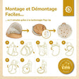 POP UP STRANDMUSCHEL DOTS - FR Infographic