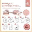 POP UP STRANDMUSCHEL DREAMY FLOWERS - FR Infographic