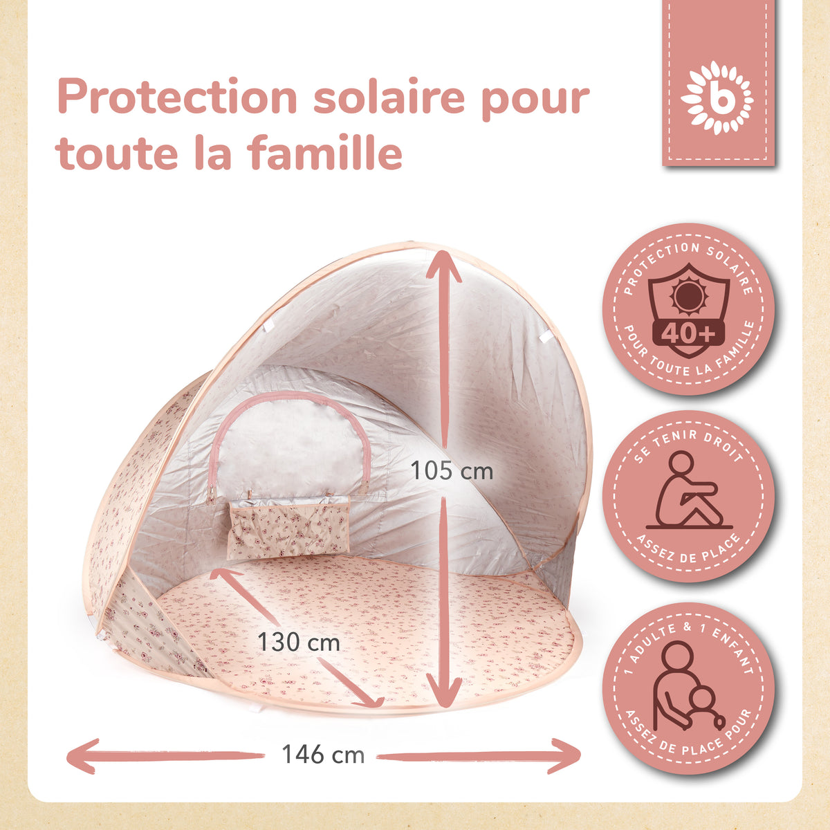 POP UP STRANDMUSCHEL DREAMY FLOWERS - FR Infographic