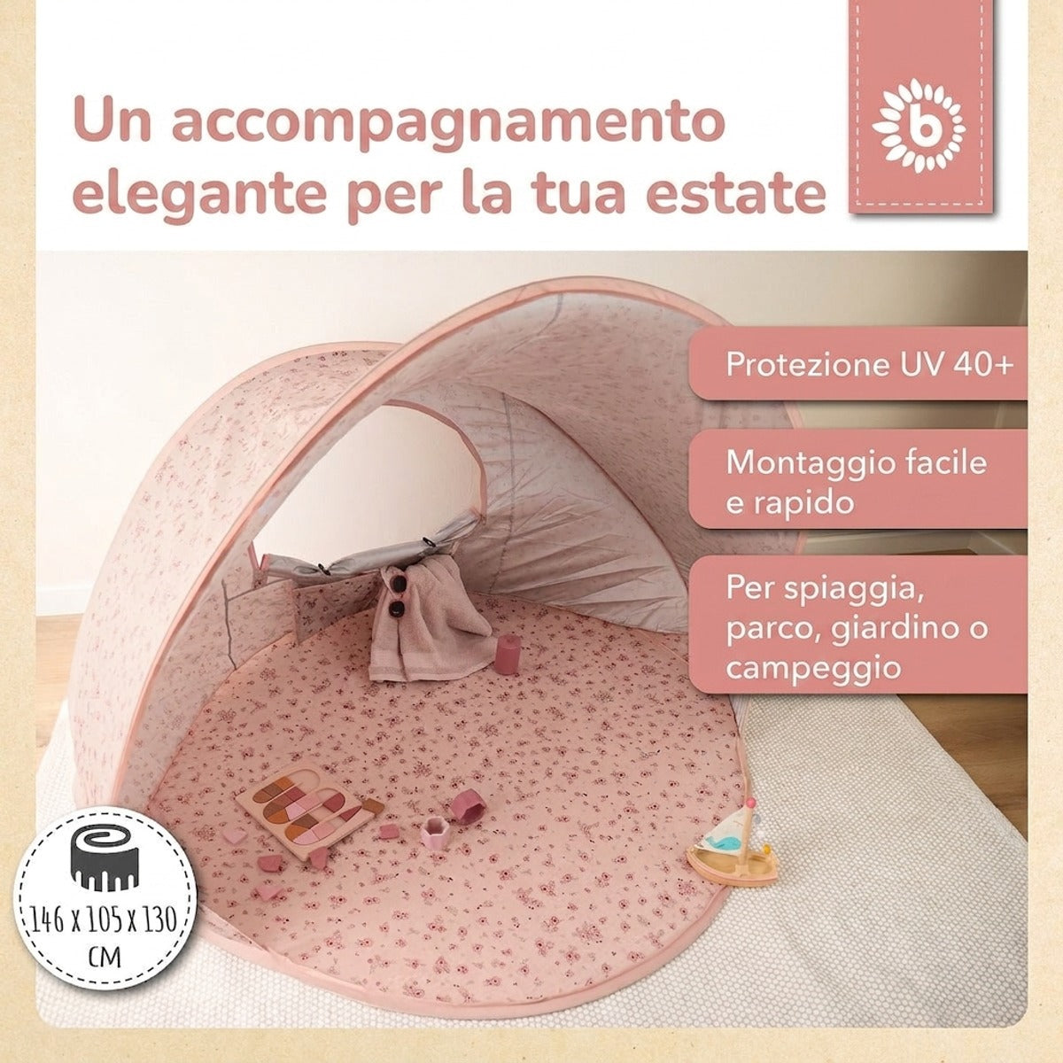 POP UP STRANDMUSCHEL DREAMY FLOWERS - IT Infographic