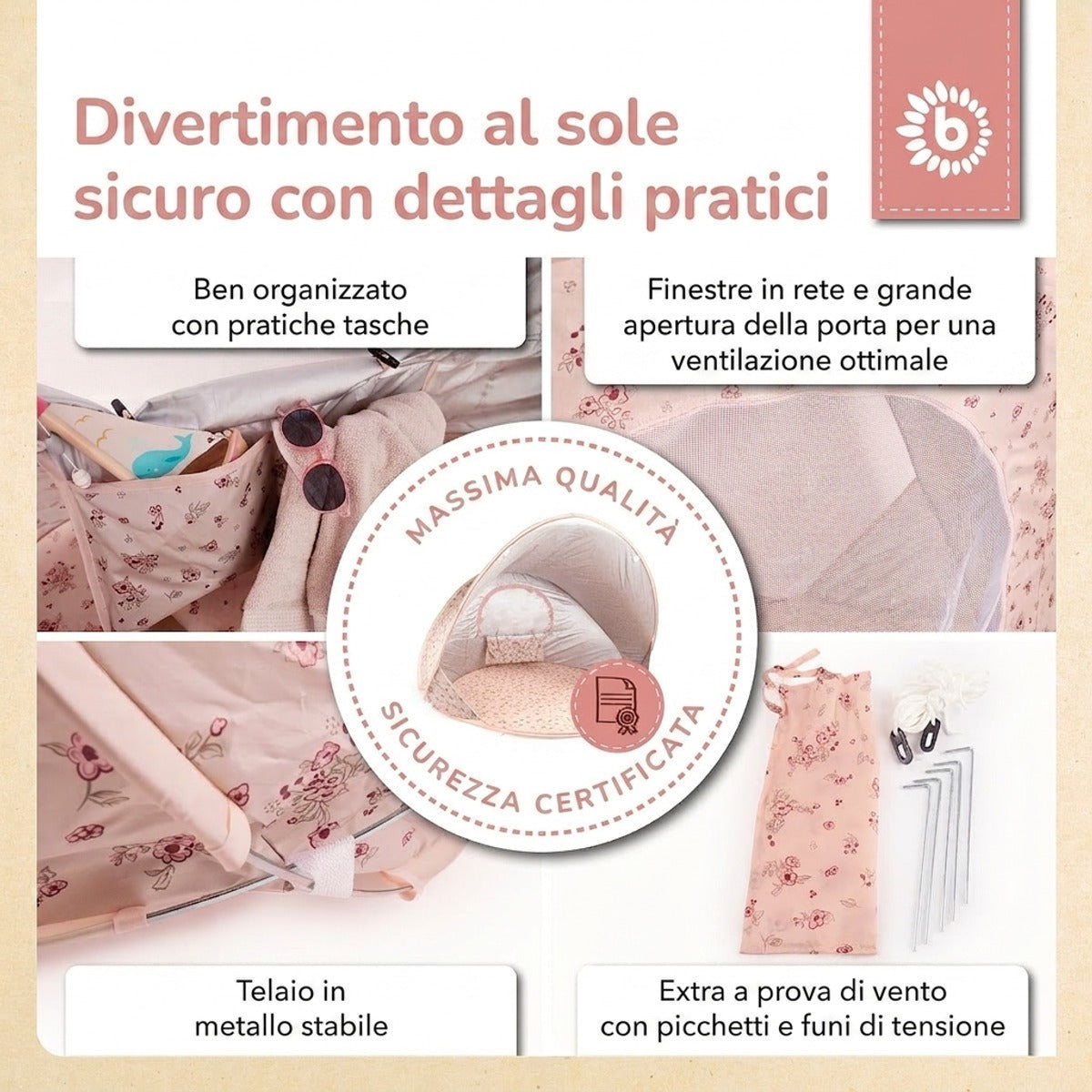 POP UP STRANDMUSCHEL DREAMY FLOWERS - IT Infographic