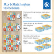 Puzzlematte Tier Motivzug 18 Teile - FR Infographic